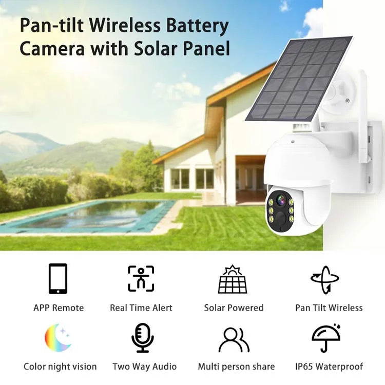 Système de surveillance CCTV Rscamtom 4MP avec audio, suivi automatique, étanche, vision nocturne et fonction PTZ 8 canaux Wi-Fi