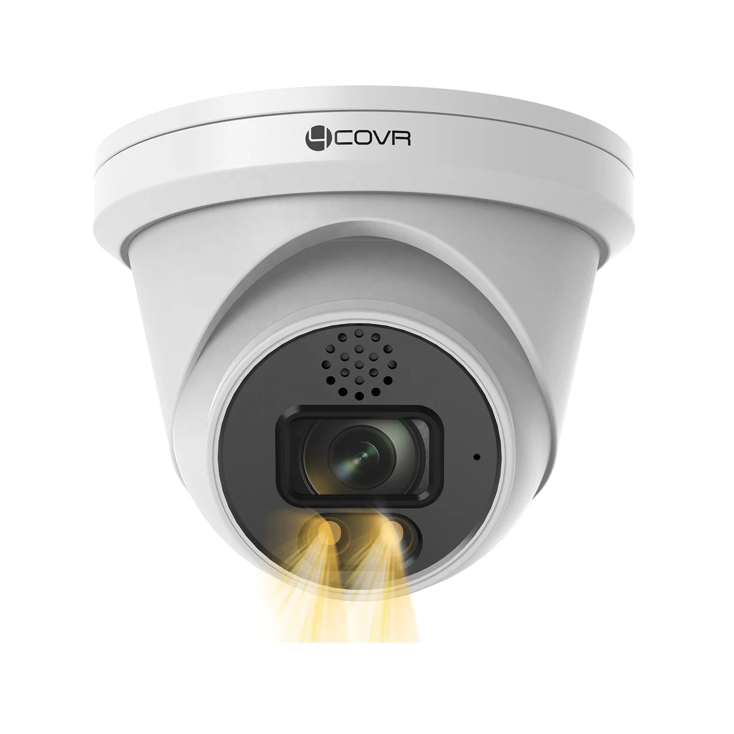 Caméra IP PoE 12 MP avec audio bidirectionnel, IP67, H.265, détection personnes/véhicules