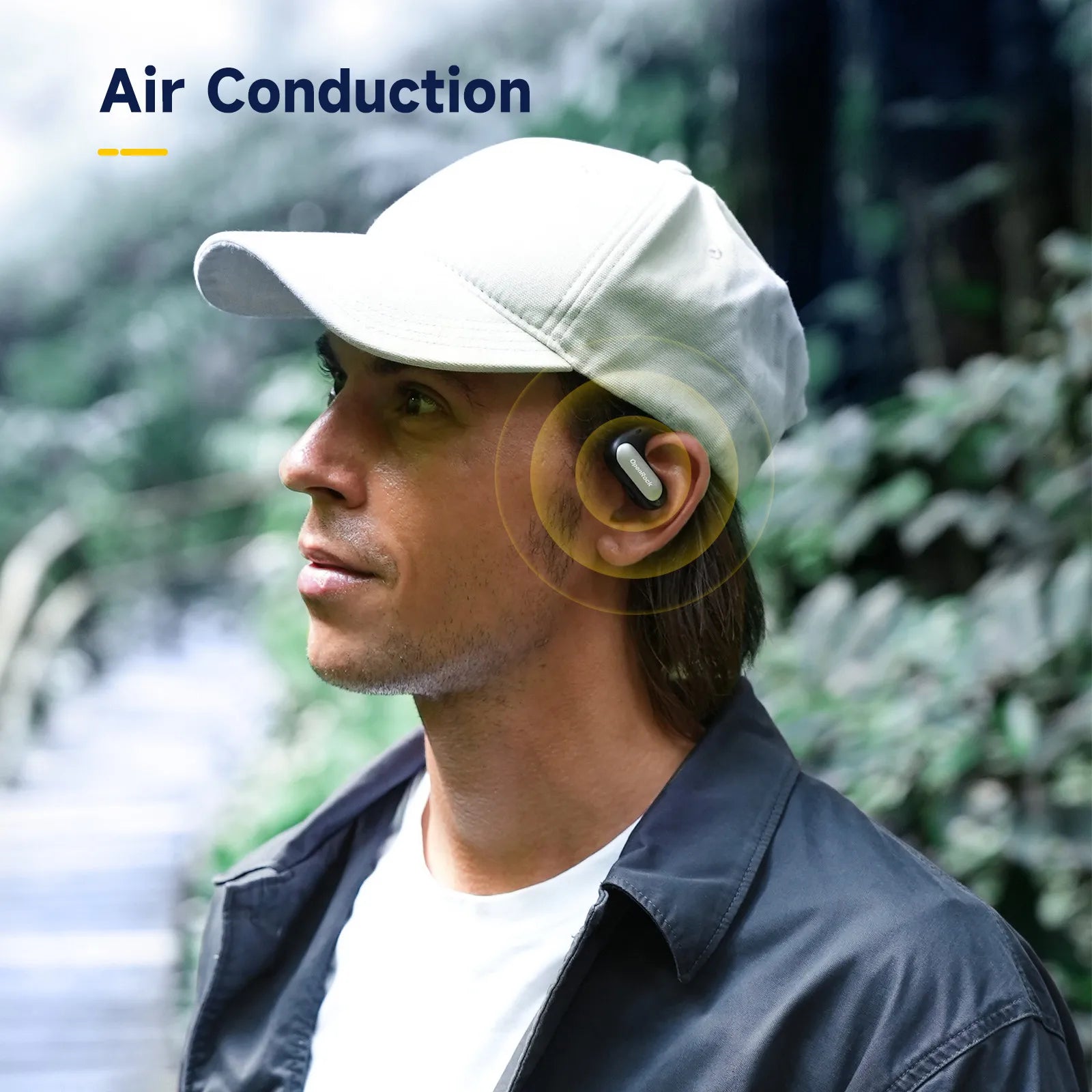 Écouteurs Open-Ear OpenRock T1 – Bluetooth 5.0, 15h Autonomie & IPX5 Sport