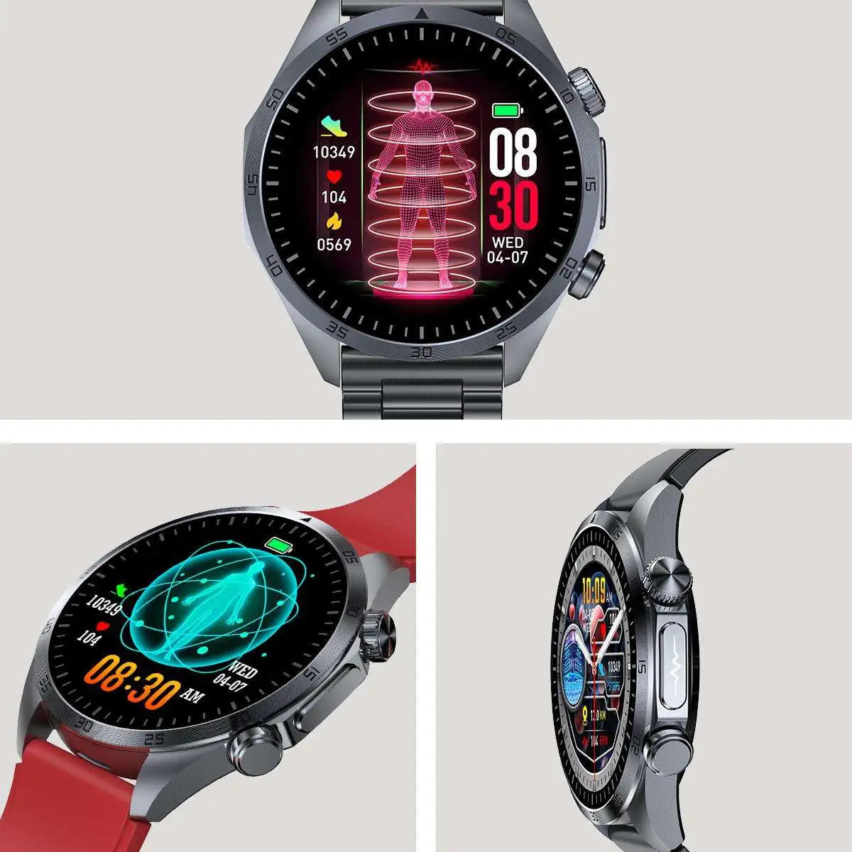 Montre Santé TK29 – ECG, Massage Sommeil, Pouls, Android & iOS | Mode