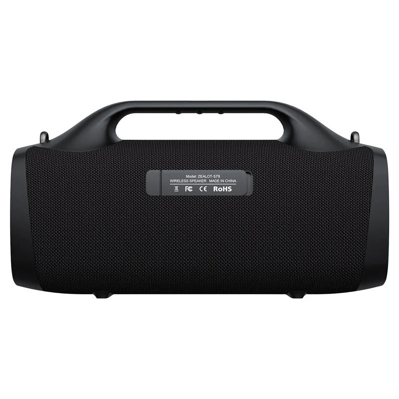 Enceinte Outdoor ZEALOT S79 – 100 W, IPX6, LED RGB, batterie externe et Bluetooth 5.2