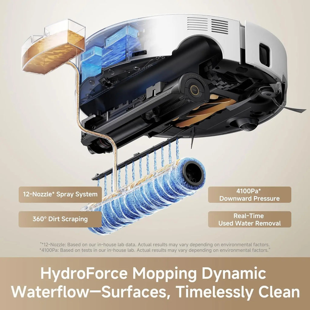 Robot Aspirateur Mova Z60 Ultra | 26000 Pa, Brosse Roller, Lavage à l’Eau Chaude et Station Automatique