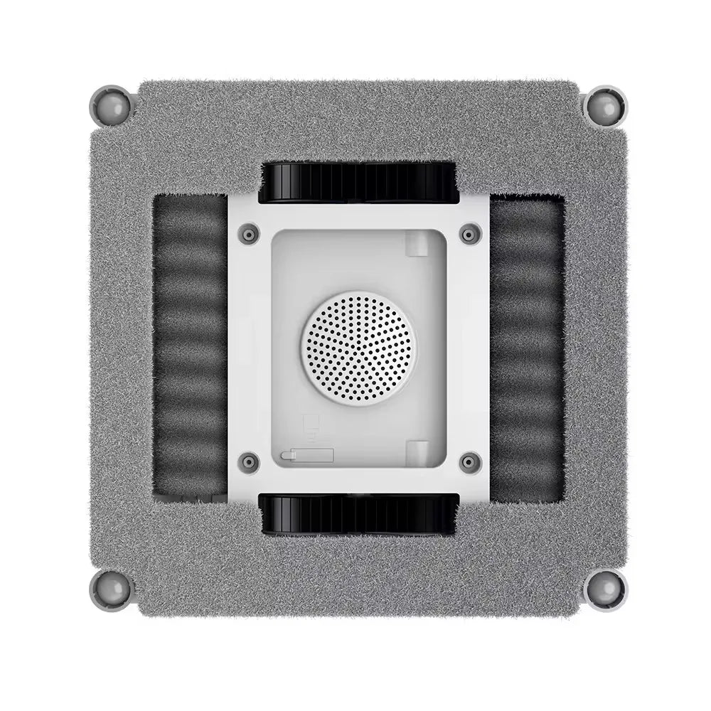Robot nettoyeur de vitres OEM en gros, 2 brosses rotatives, pompe à eau 6 voies 9 kPa, contrôle par application et instructions vocales, pour usage domestique