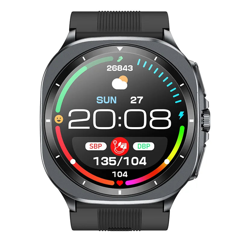 Smartwatch AMOLED TK65 | Bracelet Connecté avec Appels Bluetooth, NFC, ECG et Suivi Santé Avancé