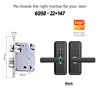Serrure connectée Eseye OEM ODM Tuya avec application d'empreinte numérique et Wi-Fi.