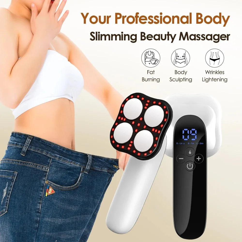 Appareil minceur à domicile, 3 modes, masseur anti-cellulite, brûleur de graisse, ABS et acier inoxydable, pour le ventre, les bras et la taille.