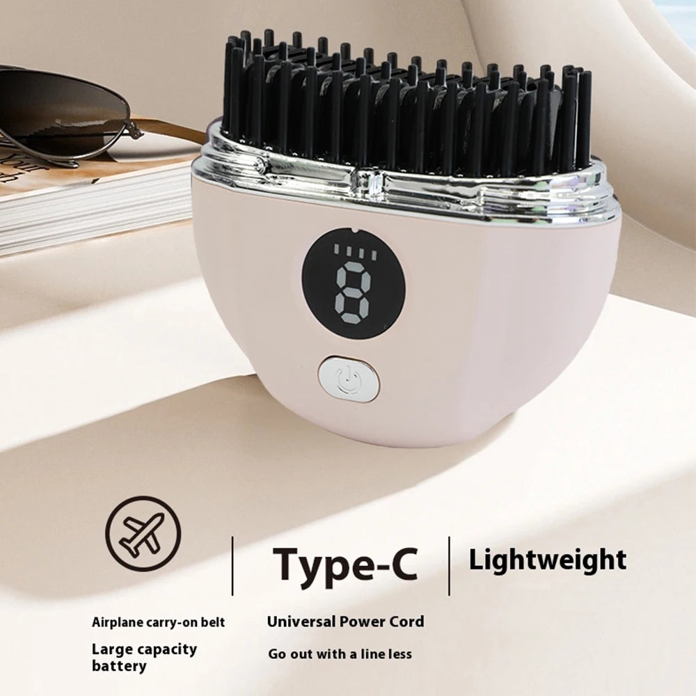 Brosse Lissante Portable Sans Fil | Peigne Anti-Brûlure pour Coiffure Rapide et Voyage