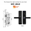 Serrure de porte numérique intelligente Tediton OEM Smart Home Tuya TTlock avec sonnette et application de contrôle Wi-Fi