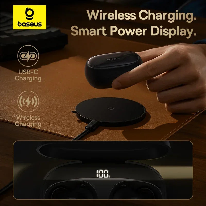Écouteurs Baseus Bowie MA10 Pro – ANC 48dB, Bluetooth 5.3, 40h & IPX6
