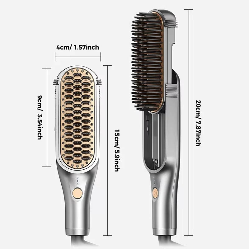 Peigne lisseur à air portable et modulable pour les voyages et la maison, avec ions négatifs. Nouveau produit pour les voyages et la maison.