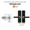 Serrure de porte numérique intelligente Tediton OEM Smart Home Tuya TTlock avec sonnette et application de contrôle Wi-Fi