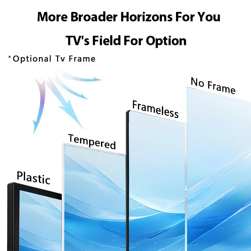 Téléviseur intelligent LED VSTI 43 pouces avec Google et Wi-Fi, 4K Ultra HD, disponible en plusieurs tailles : 32, 43, 50, 65 et 75 pouces.