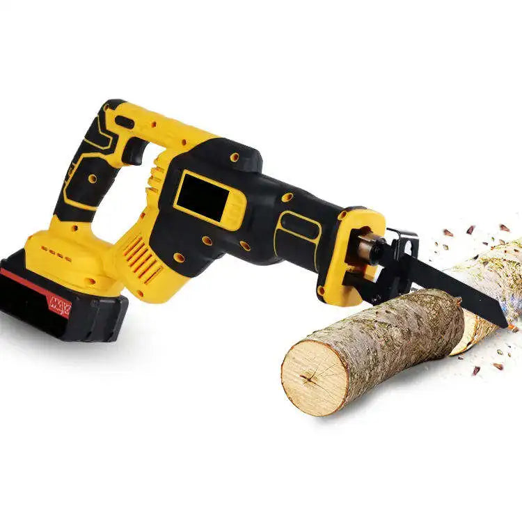 Scie sabre sans fil à batterie lithium 21 V, vitesse réglable, pour petits outils électriques d'exploitation forestière extérieure