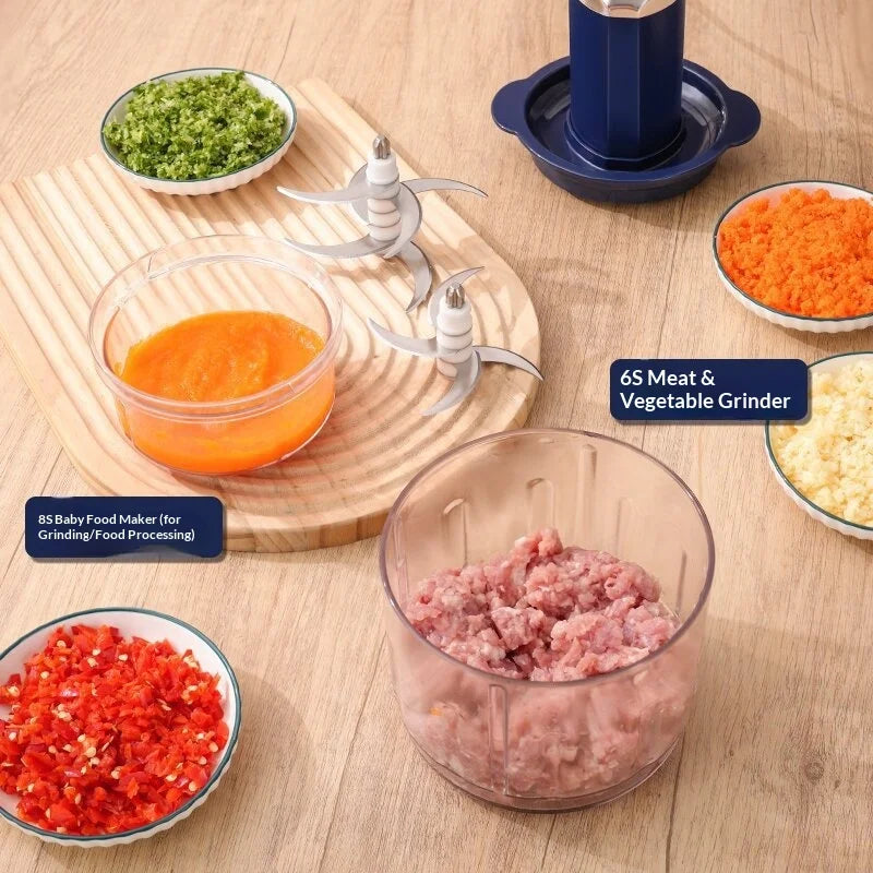 Hachoir à viande de cuisine, petit mixeur électrique multifonctionnel, robot culinaire