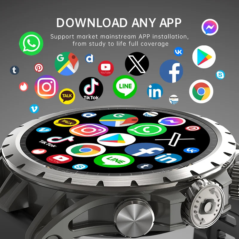 Montre connectée 5G 2026 – SIM, Android, NFC, Caméra, Appel Vidéo & Assistant IA