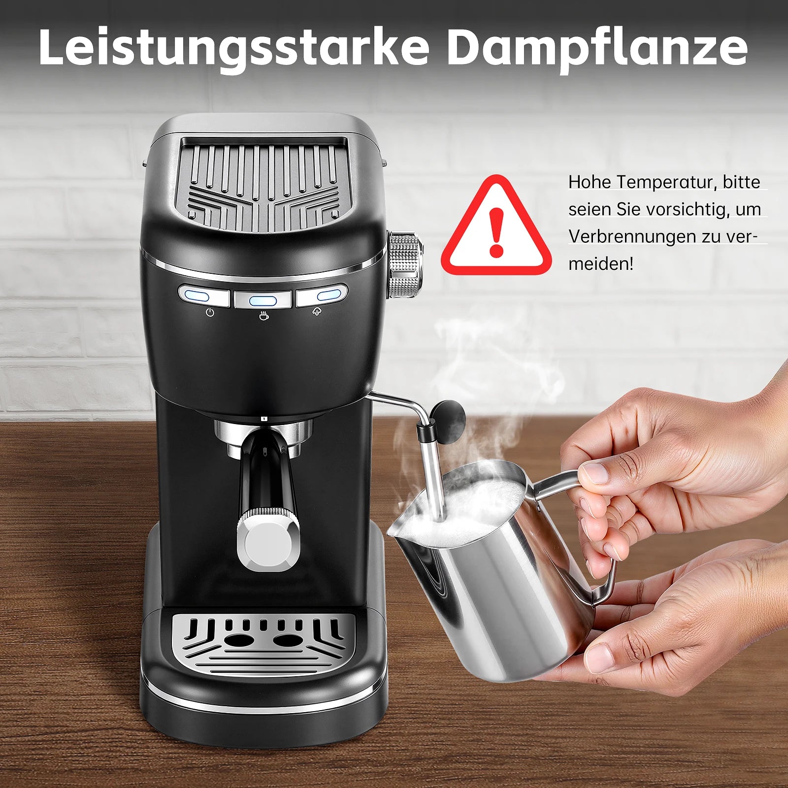 Machine à cappuccino automatique avec mousseur à lait