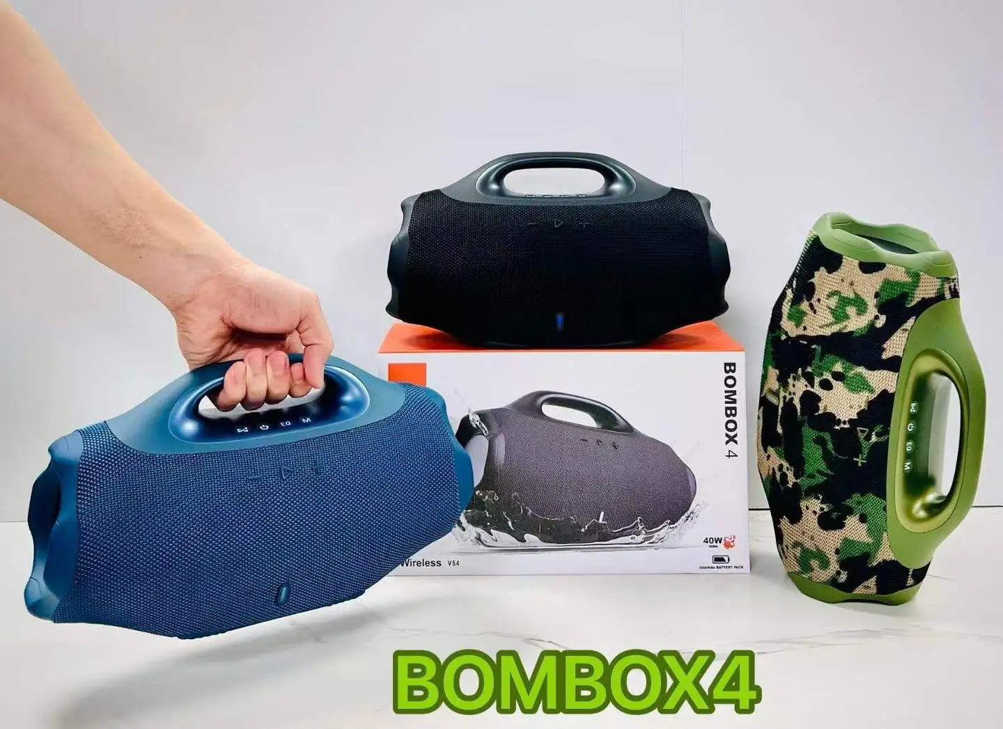 Boombox Portable X4 – 40W, apparemment, Poignée Transport, Bluetooth & Outdoor Sport