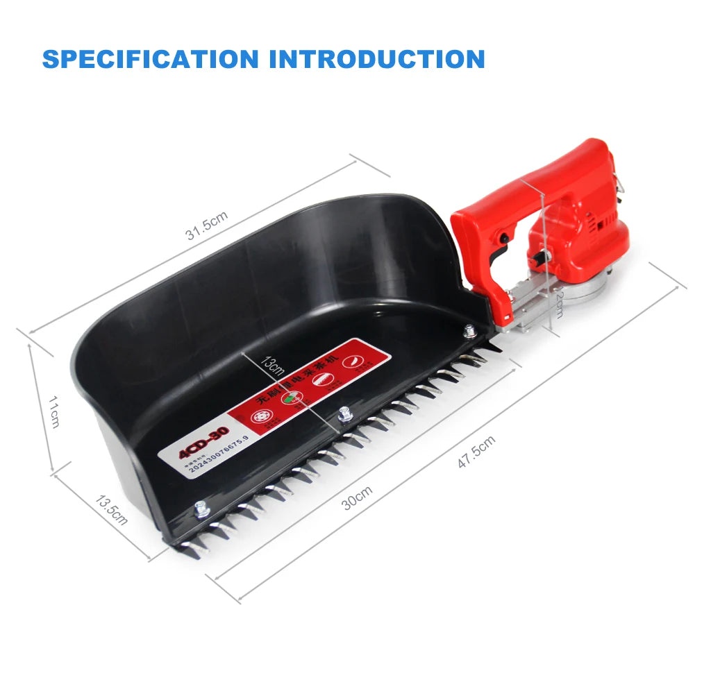 Machine à récolter le thé YODOO, 250 W, lame 30 cm, autonomie 7-8h, mini-moissonneuse légère