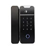 Serrure intelligente Bluetooth TTLOCK économique et populaire pour portes vitrées sans cadre, sans clé, avec lecteur d'empreintes numériques numérique, idéale pour la sécurité des bureaux.