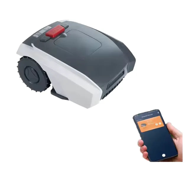 Tondeuse à gazon robotisée électrique sans fil entièrement automatique télécommandée, robot de taille alimenté par batterie, application mobile Path