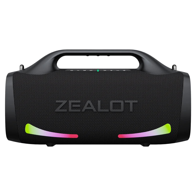 Enceinte Outdoor Zealot 100W – IPX6, 24000mAh, Bluetooth 5.2, LED et charge rapide