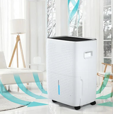 Déshumidificateur à compresseur de 33 litres par jour, déshumidificateur portable chauffant de 60 pintes pour piscine intérieure avec pompe