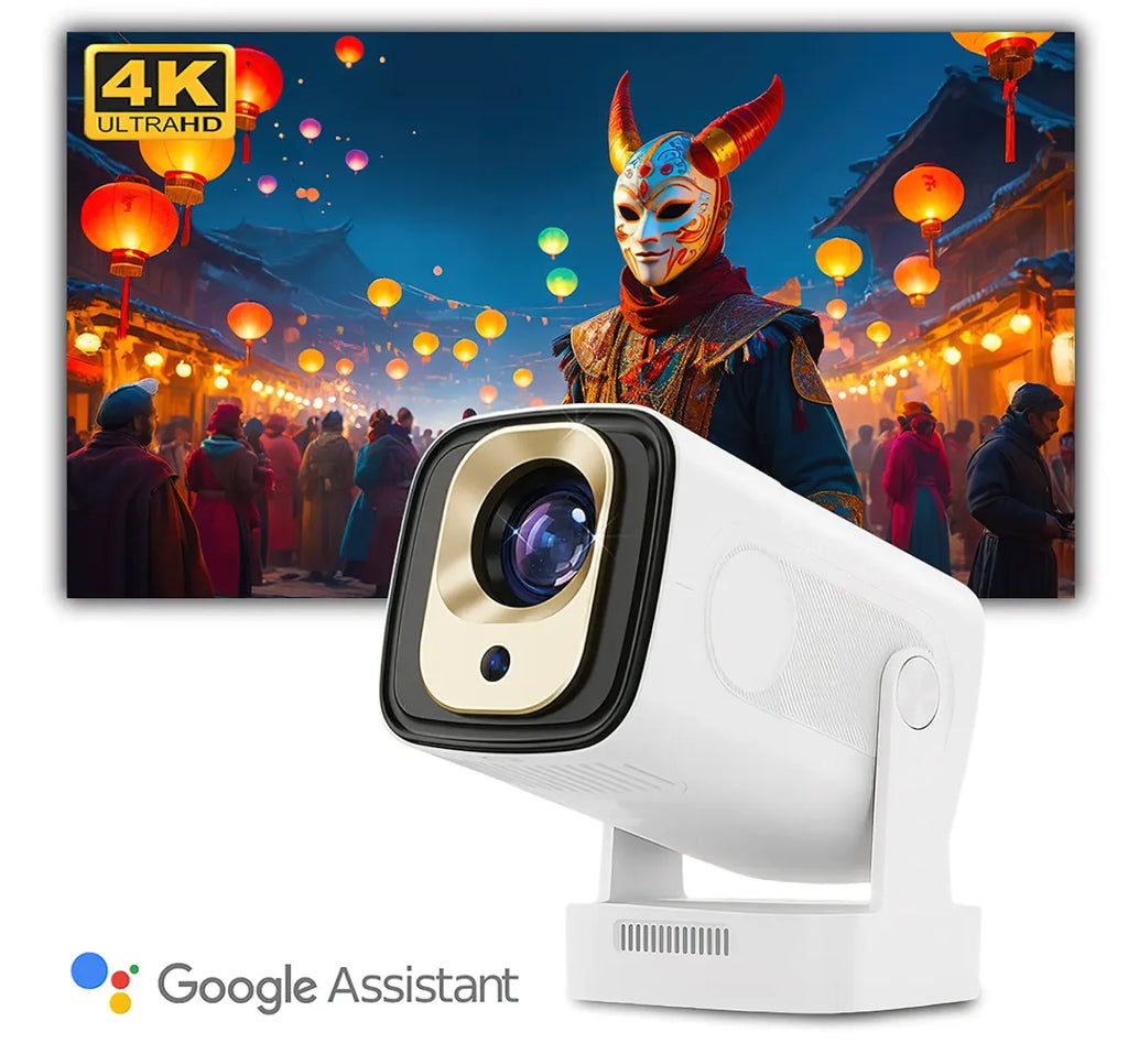 Projecteur LONNST HY260pro – Résolution native 1080p, 4K, Android 13, 300 lumens et Wi-Fi