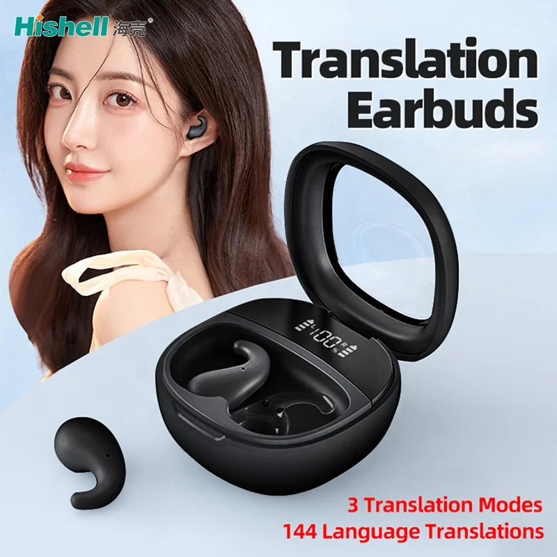 Écouteurs Traducteurs BL39 Mini – 144 Langues, TWS, Bluetooth 5.3, HiFi & IPX7