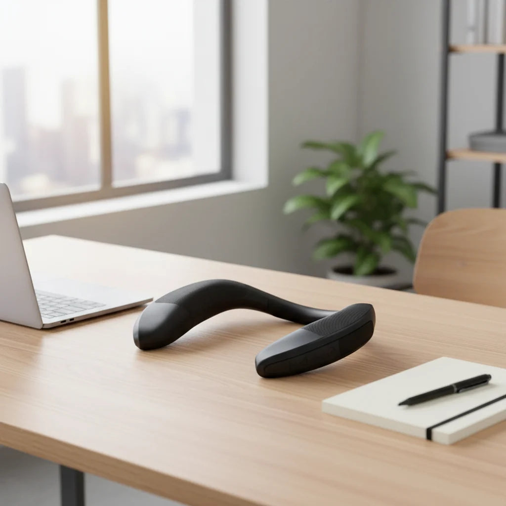 Enceinte Tour de Cou Bluetooth 5.0 – 6W Stéréo, IPX5 & Autonomie 8h