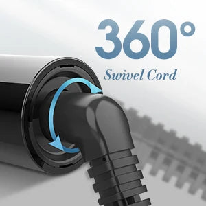 Lisseur électrique professionnel noir avec écran LED, revêtement céramique, brosse lissante 450°F (232°C) pour usage domestique et hôtelier.