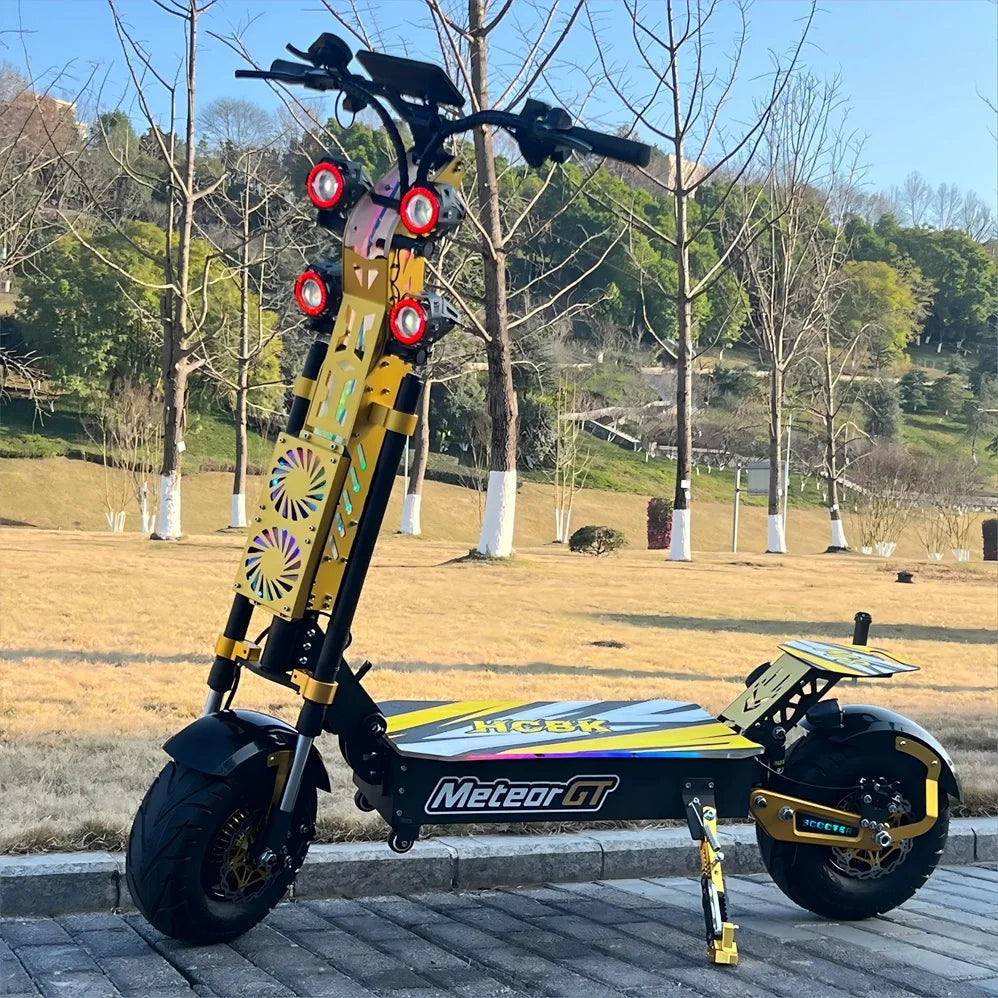 Trottinette électrique HCBK GT-M8 72V, autonomie de 120 km, pour adultes, tout-terrain.