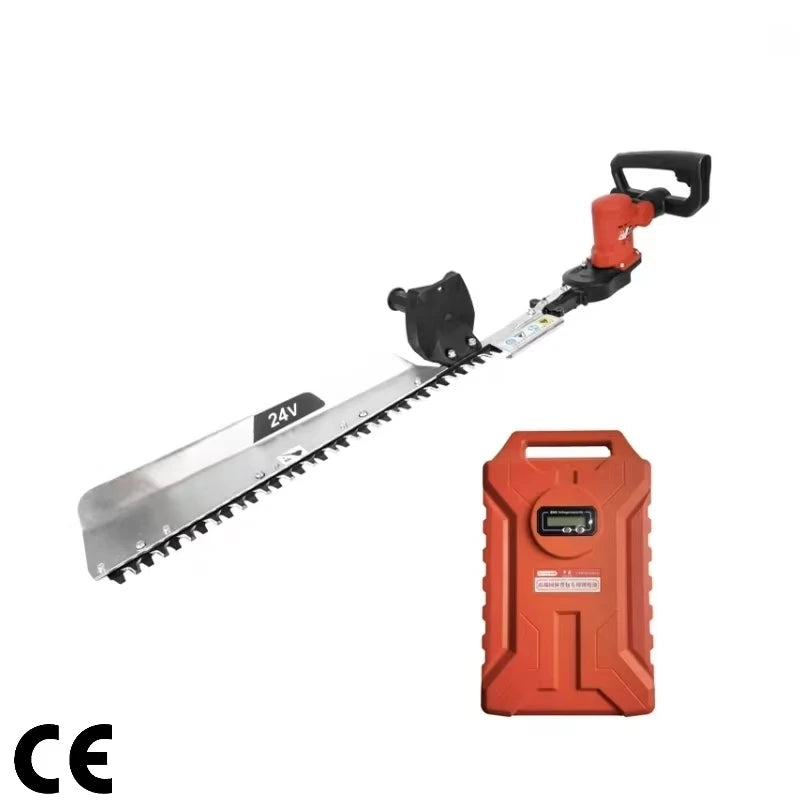 Taille-haie électrique sans fil SENGXIN SX411-1, qualité industrielle, vente directe d'usine, batterie Li-ion 24 V, lame de 610 mm, rouge