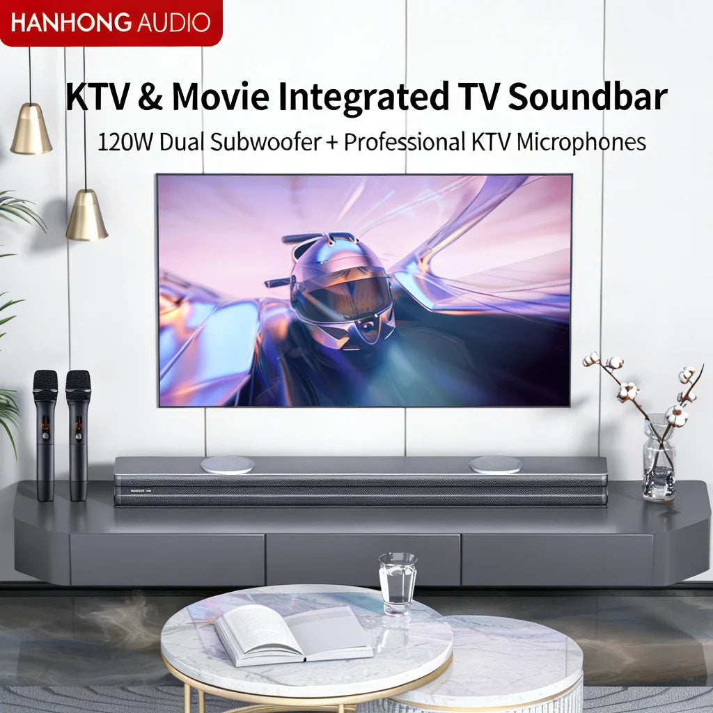 Barre de son KTV HANGHONG 960mm – 8 HP, Basses Puissantes & Lecture USB