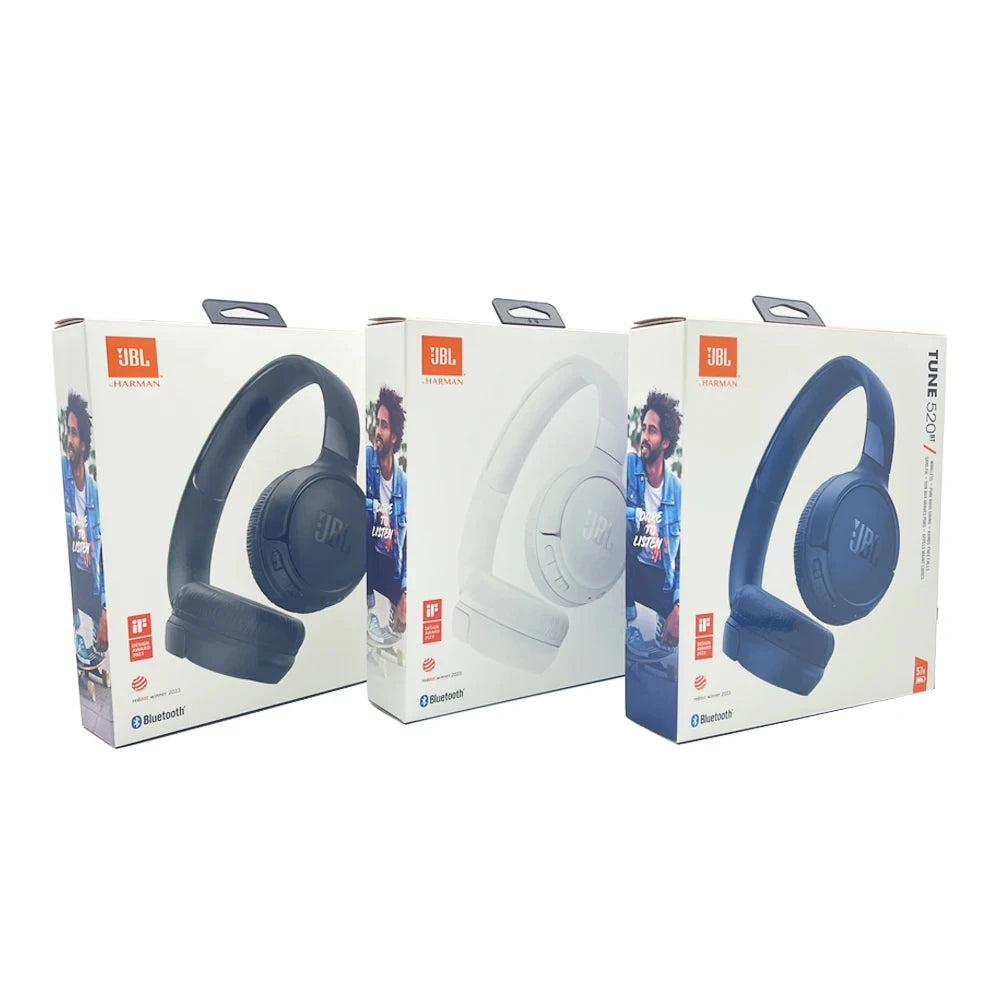 Casque Bluetooth JBL Tune 520BT – Pliable, Basses Profondes, BT5.3 & +20h Autonomie