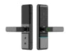Serrures intelligentes à distance pour porte d'entrée, serrure électronique Tuya pour porte en aluminium, serrure de porte intelligente d'hôtel avec empreinte numérique et sonnette.