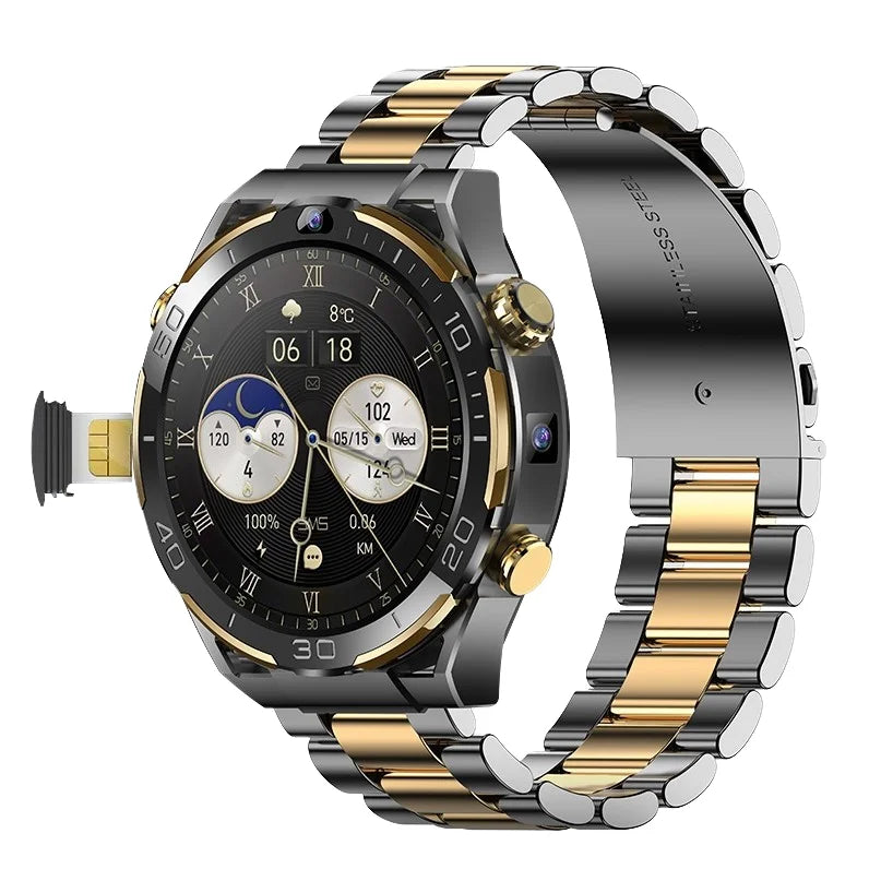 Montre connectée 4G Android 10 – 6 Go + 128 Go, processeur octa-core MTK6762, batterie 900 mAh et double caméra