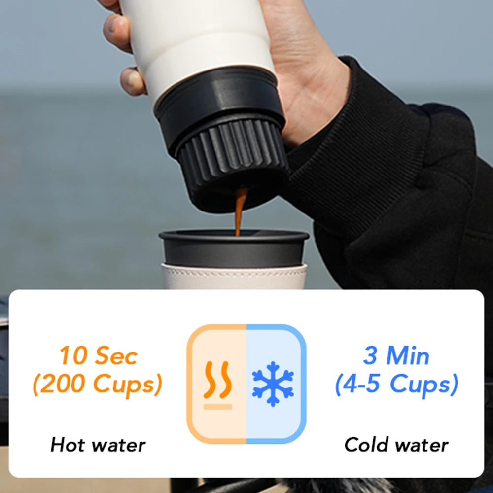Cafetière Expresso Portable Maywaysky | 3-en-1, 20 Bars, Rechargeable USB pour Camping et Déplacements
