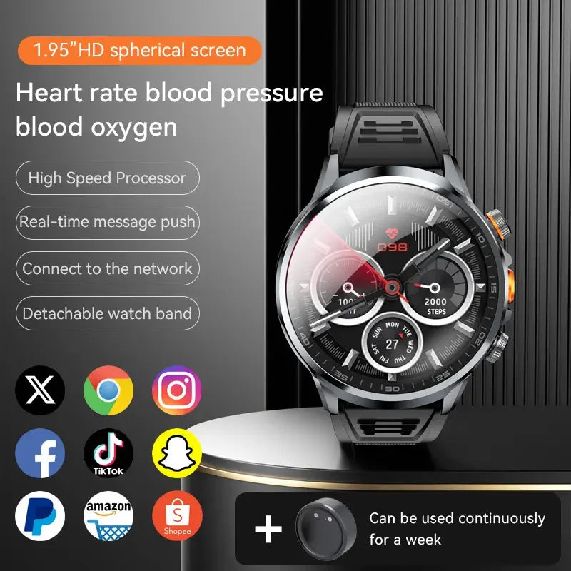Montre connectée H18 4G – 8+128 Go, WiFi, GPS, Caméra HD, Appel Vidéo & 900mAh | IP67