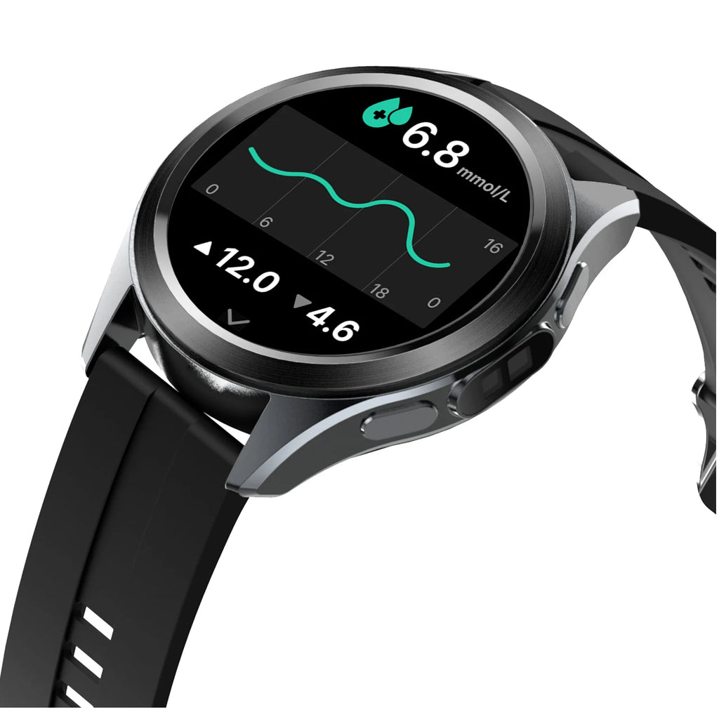 Montre Santé Homme – ECG, PPG, Tensiomètre, SpO2 & Suivi Cardiaque