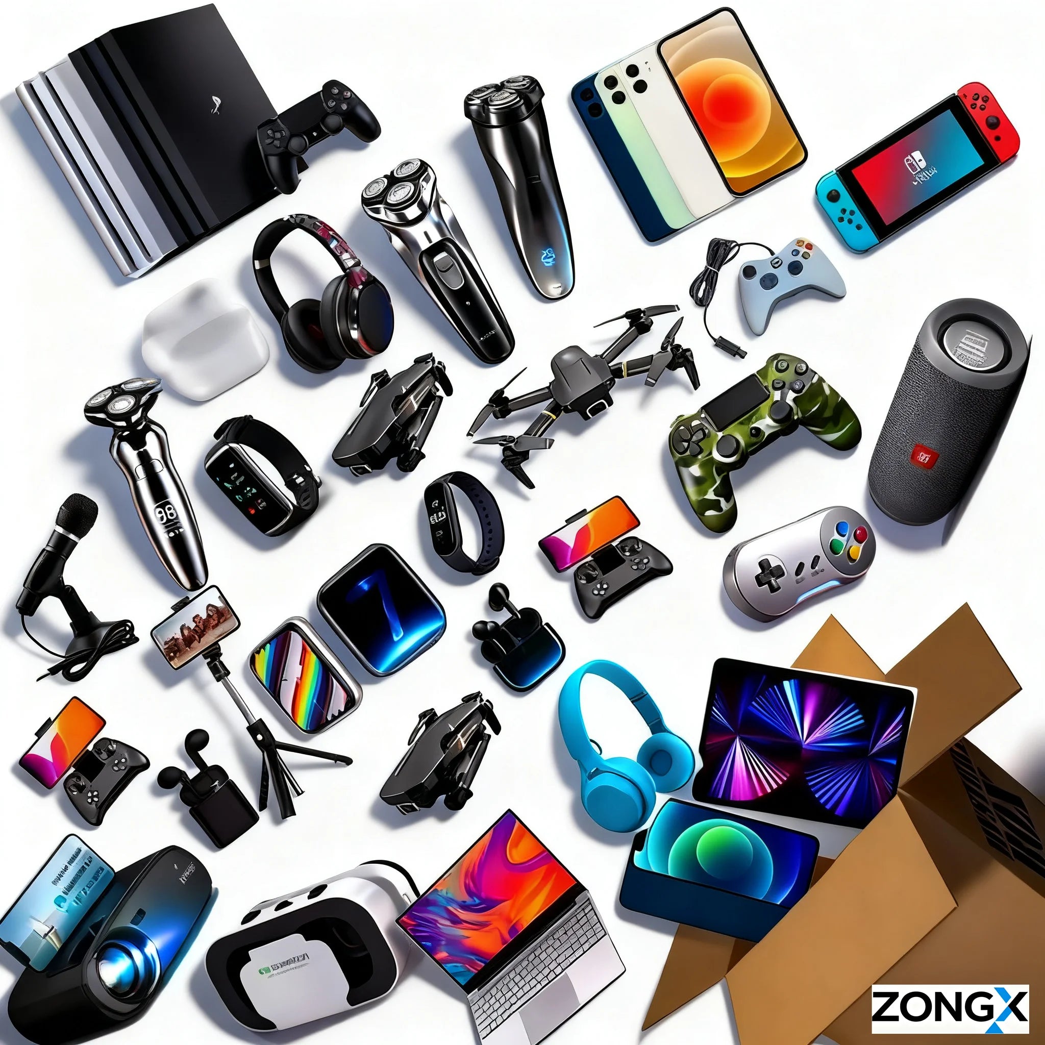 Box Mystère ZongX Lucky – Écouteurs, Chargeurs, Accessoires Téléphone Surprise