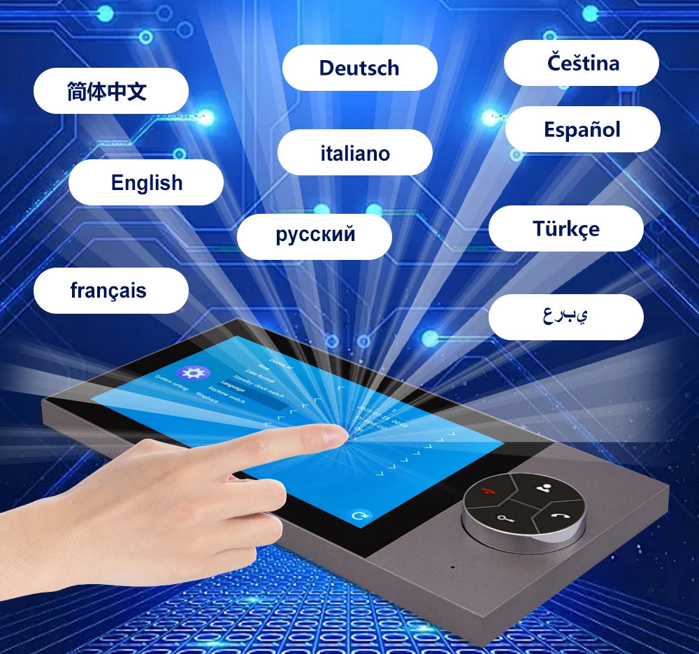 Sonnette Vidéo 1080p avec Écran 7" | Interphone Wi-Fi, Application Tuya et Contrôle par Smartphone