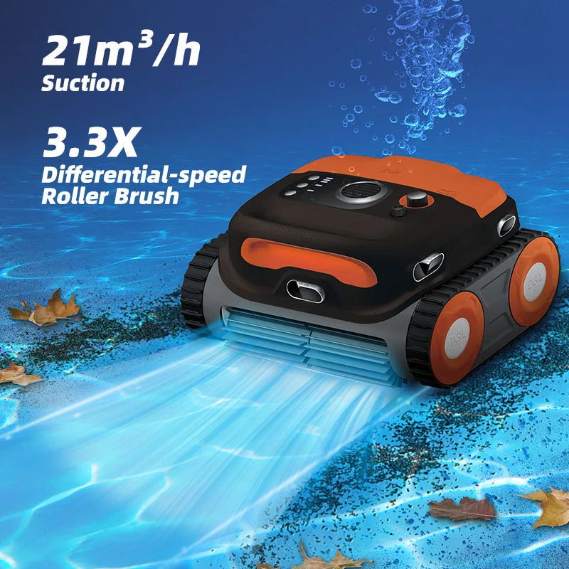 Robot aspirateur sous-marin intelligent et automatique pour piscine, haute qualité, écologique, à longue manche