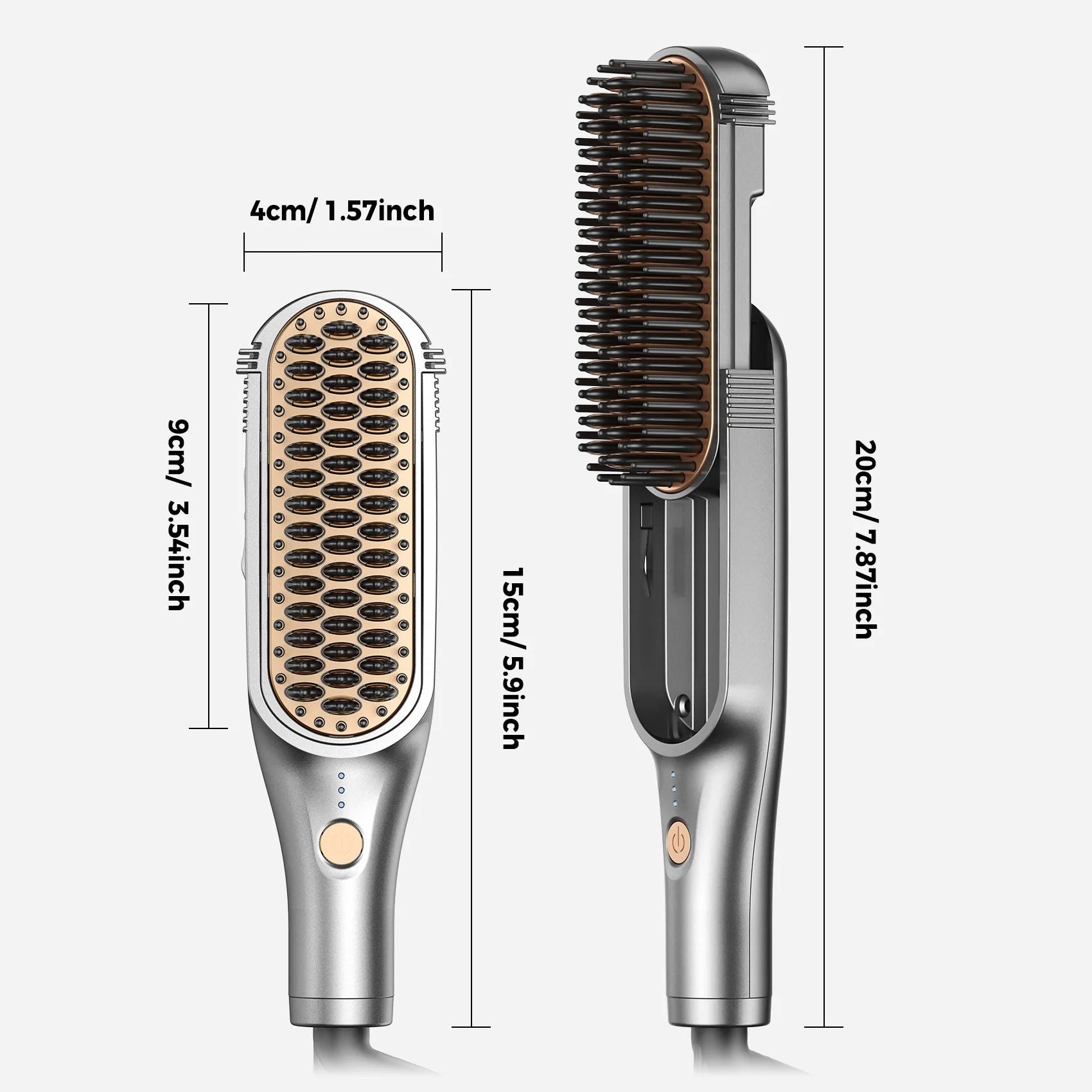 Brosse Lissante Cheveux Électrique | Plaques Céramiques, Technologie Ionique et Hydratation Anti-Frisottis