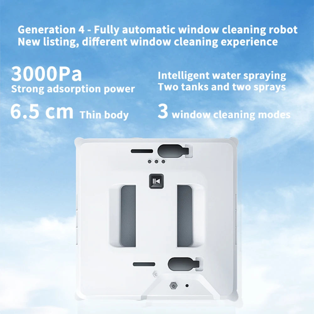 Robot nettoyeur de vitres carré à jet d'eau automatique de qualité supérieure (2025)