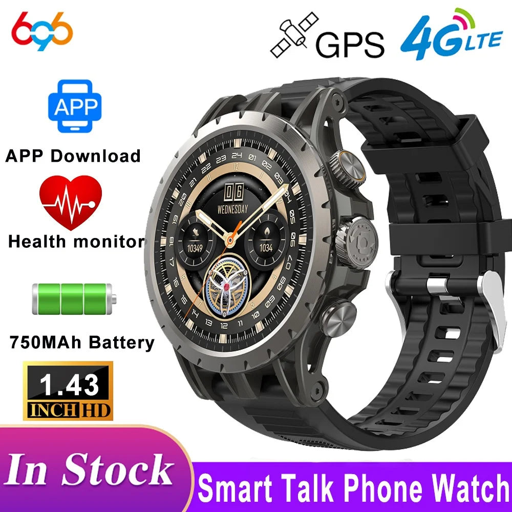Montre connectée Q85 4G LTE 2026 – GPS, Caméra HD, Appel Vidéo, SIM & Android Sport