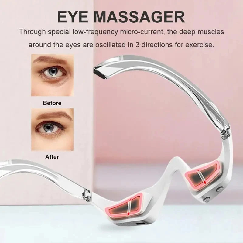 Masseur contour des yeux Eachbeauty MY-01, microcourant + lumière rouge, USB-C, anti-rides