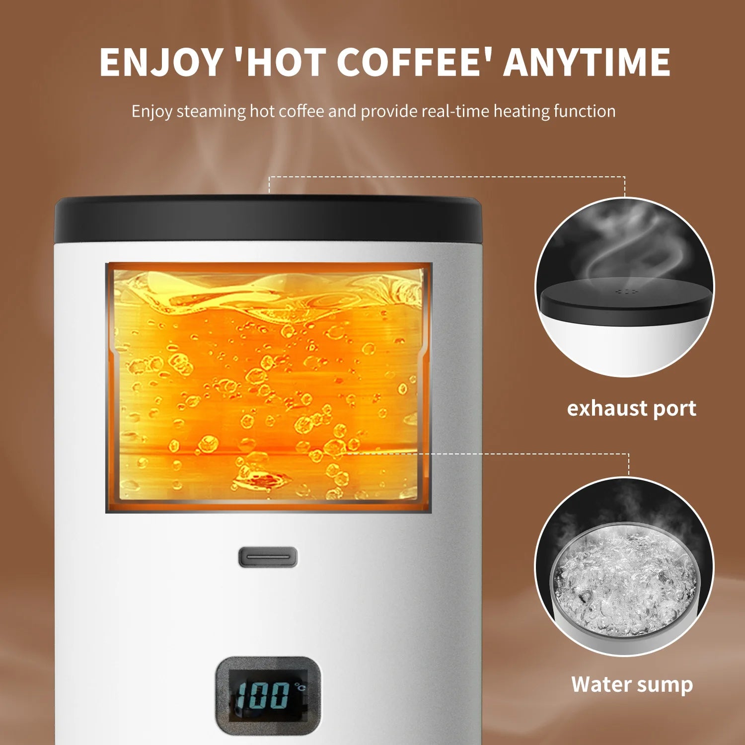 Cafetière Expresso Portable Nano | 2-en-1, Recharge USB, 7800 mAh pour Voyage et Extérieur