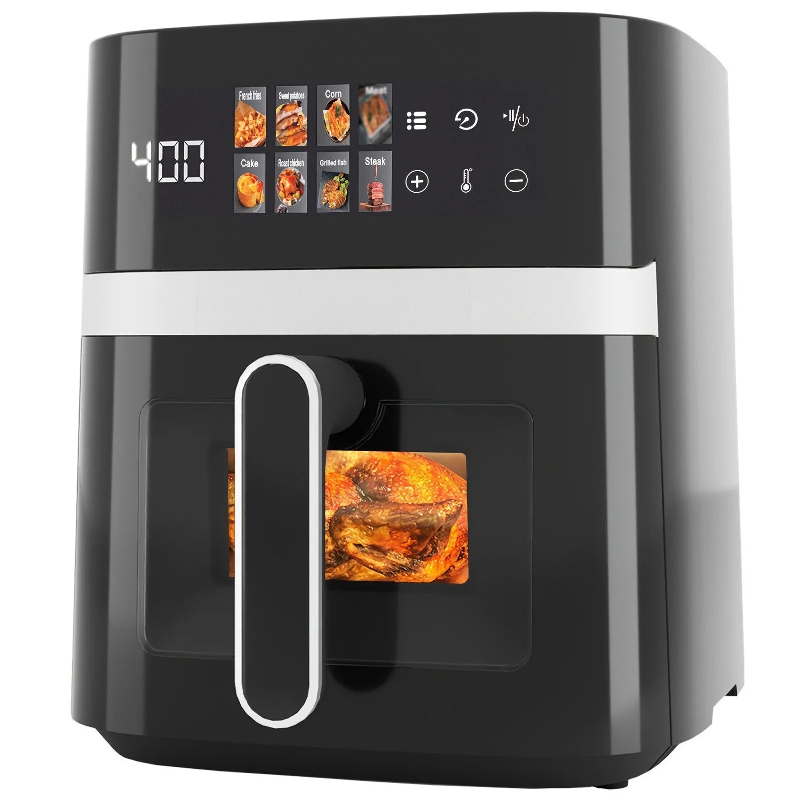 Air Fryer Grande Capacité Intelligent | Design Transparent, Multifonction et Cuisson Sans Huile