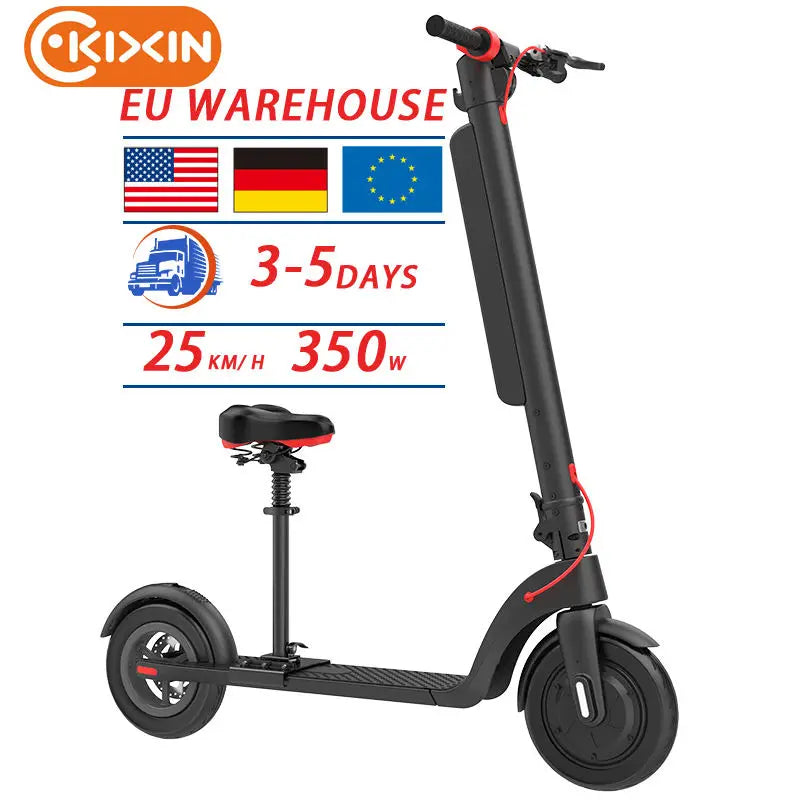 Trottinette électrique pliable 10 pouces 500 W à double suspension et longue autonomie - Trottinette électrique adulte avec