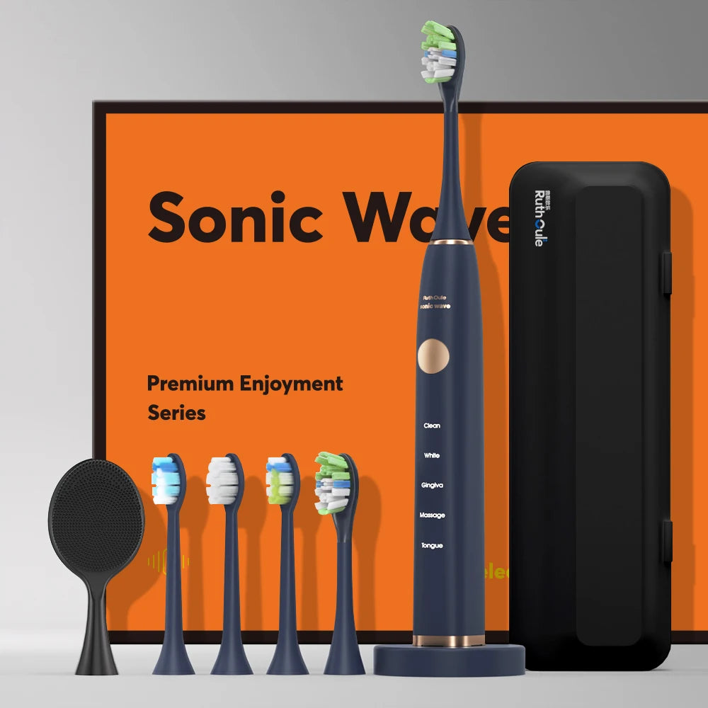 Brosse à Dents Sonique V8 Intelligente | 48K VPM, 5 Modes, Étanche, Blanchiment et Longue Autonomie